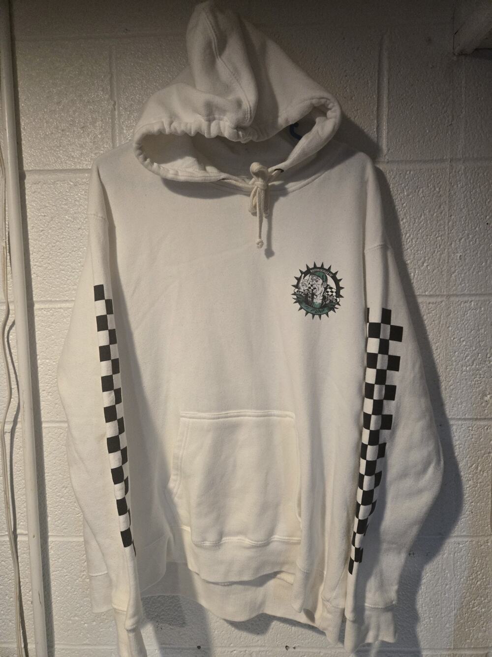 Boston Scally Co. The Punk Hoodie, White XL